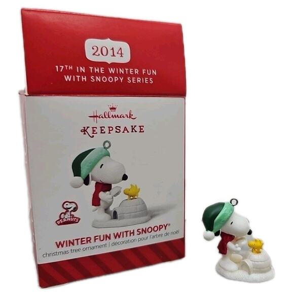 Hallmark 2014 Winter Fun with Snoopy Series (#17) Christmas Ornament [121] - Picture 1 of 12